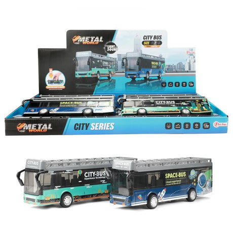 Toi-toys toi toys stadsbus 21cm pull back