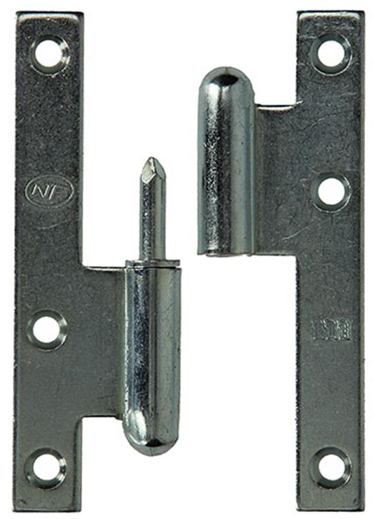Yale 1019135 - 3 stalen paumellen verzinkt links 110x60mm | 2 stuks