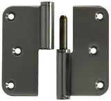 Yale 1019162 - 3 paumellen inox, afger.hoekenrechts 80x80mm | 5 stuks