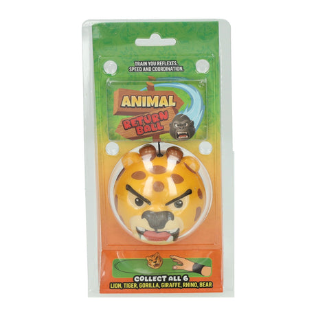 Johntoy gooi en vangbal met polsband angry animal assorti
