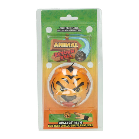 Johntoy gooi en vangbal met polsband angry animal assorti