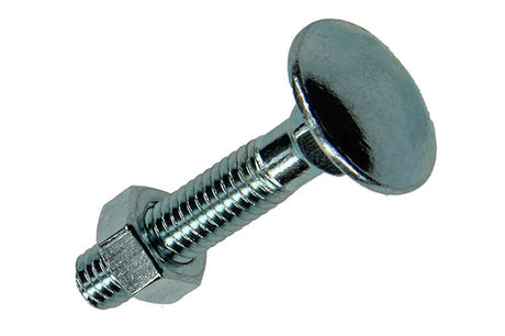 Mack 1017562 - houtbout + moer staal verzinkt12 st m5 x 25 mm | 5 stuks