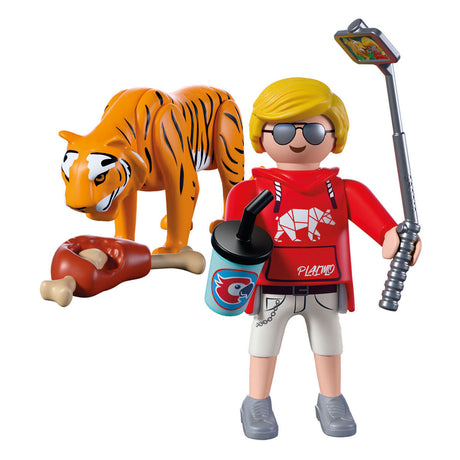 Playmobil animals friends dierentuin tijger en bezoeker -72089