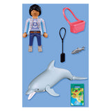 Playmobil animals friends dierentuin dolfijn en bezoeker - 72091
