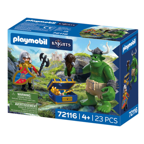 Playmobil knights trol met schat van leeuwenridder - 72116