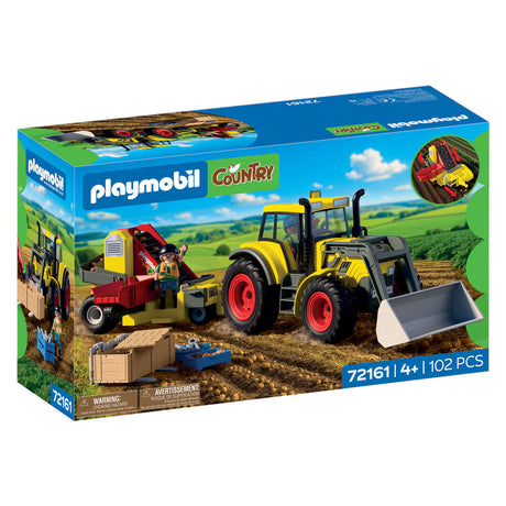 Playmobil country grote tractor met aardappelrooier - 72161