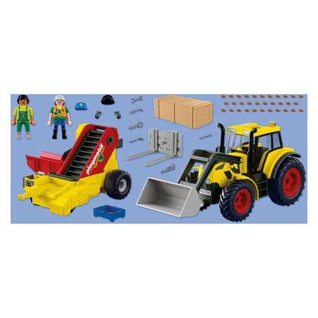 Playmobil country grote tractor met aardappelrooier - 72161