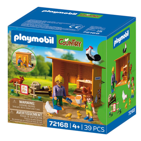 Playmobil country kippenhok boerderij speelset met dieren 72168.