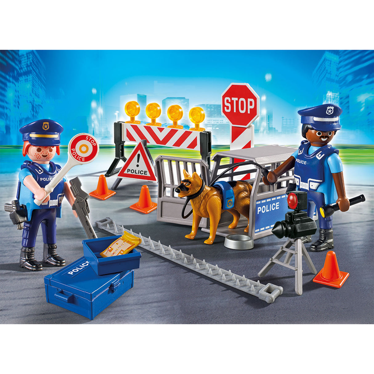 Playmobil City Action Politiewegversperring 6924