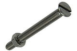Mack 1019817 - metaalschroef verz. kop + moer rvs 2 st m6x60 | 10 stuks