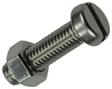 Mack 1019825 - metaalschroef cyl. kop + moer rvs 7 st m5x20 | 10 stuks