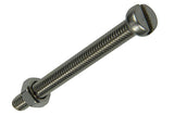 Mack 1019832 - metaalschroef cyl. kop + moer rvs 2 st m6x60 | 10 stuks