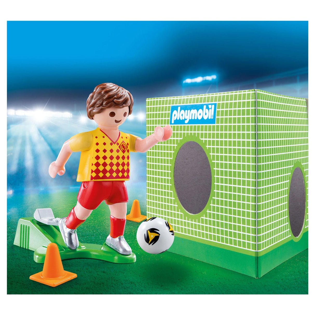 Playmobil 70157 Voetballer met Doel