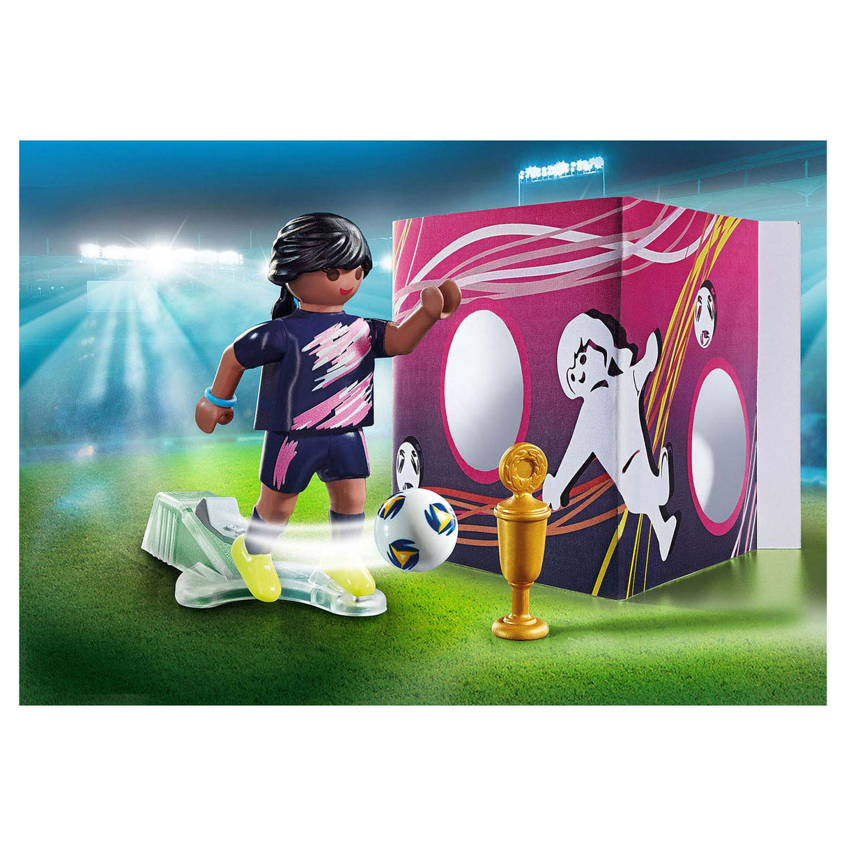 Playmobil Specials Voetbalster met Doelmuur 70875