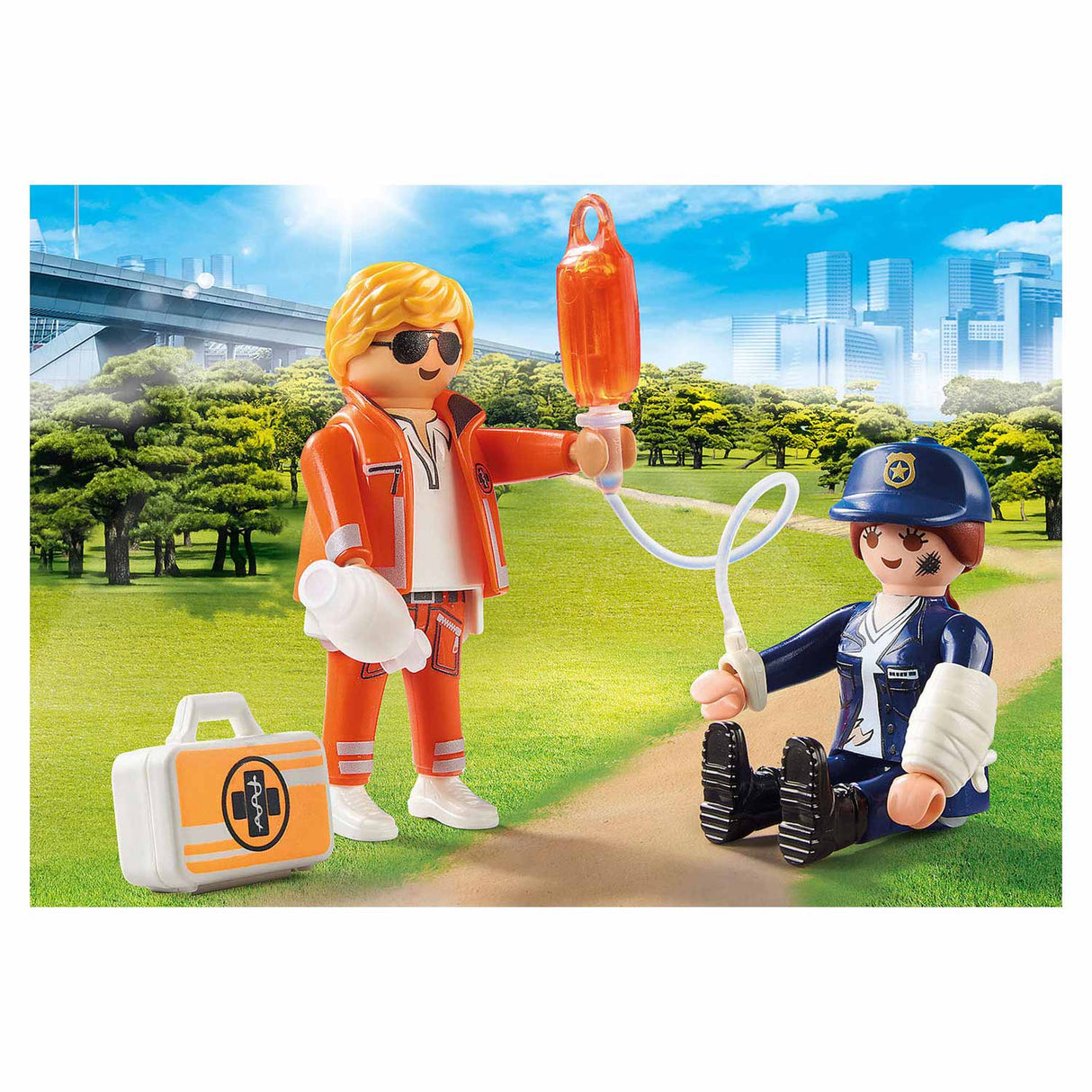 Playmobil City Life Duopack Spoedarts en Politieagente 70823