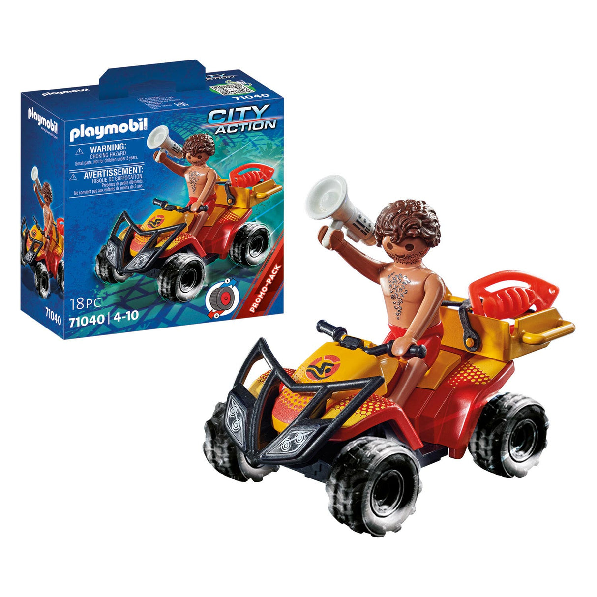 PlayMobil Stad Action Lifguard Quad 71040