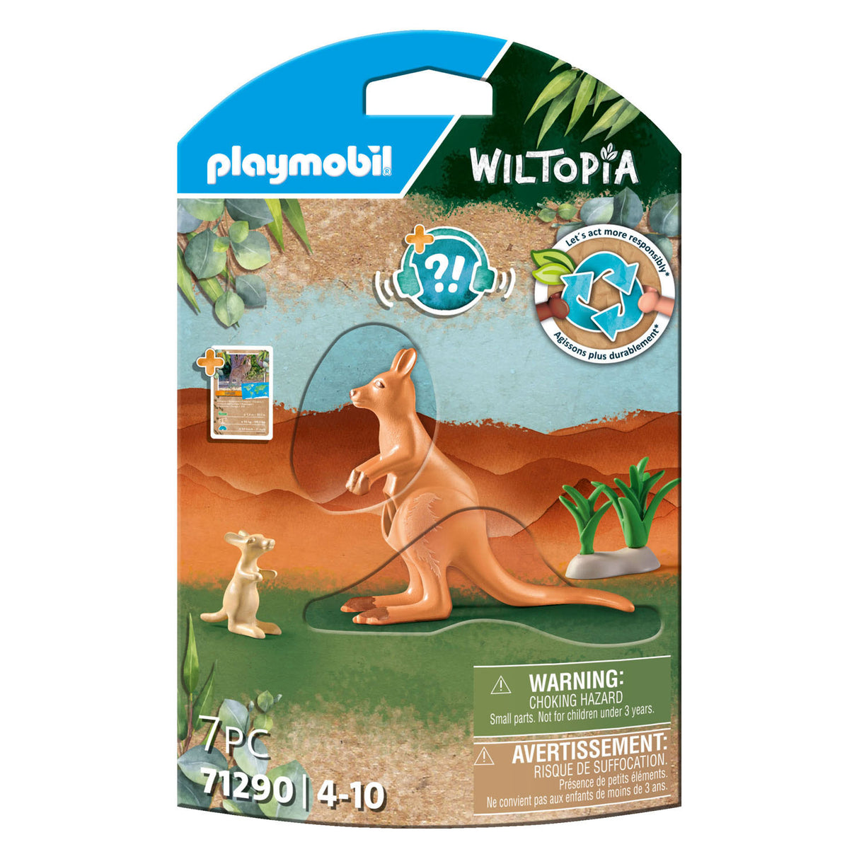 Playmobil Wiltopia Kangoeroe met Welp 71290