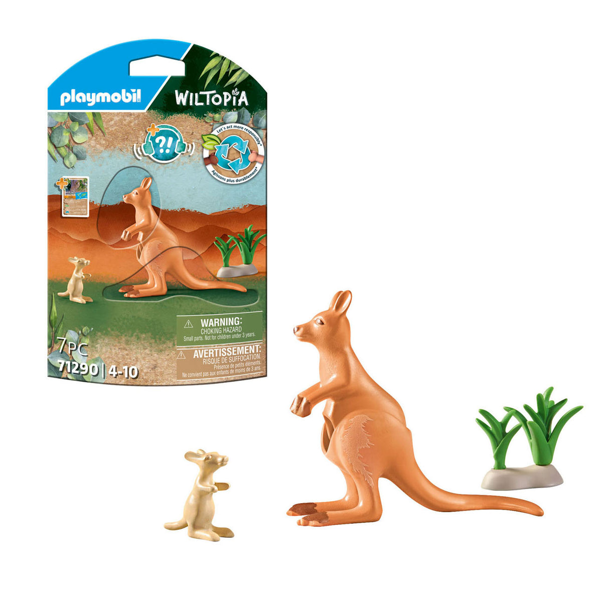 PlayMobile Wiltopia Känguru mat Welp 71290