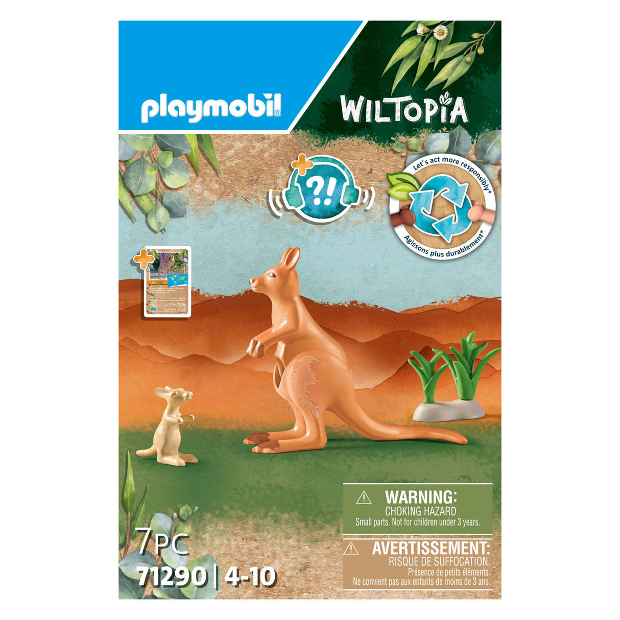 Playmobil Wiltopia Kangoeroe met Welp 71290