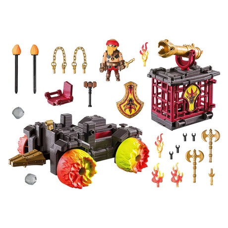 PlayMobile Noschmottor Burnham raider Pompjeeën mam Auto 712999