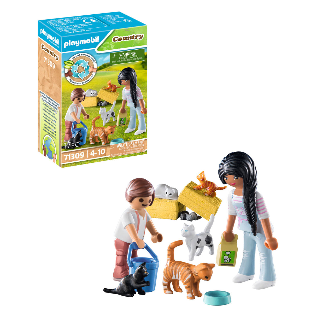 Playmobil Country Kattenfamilie 71309