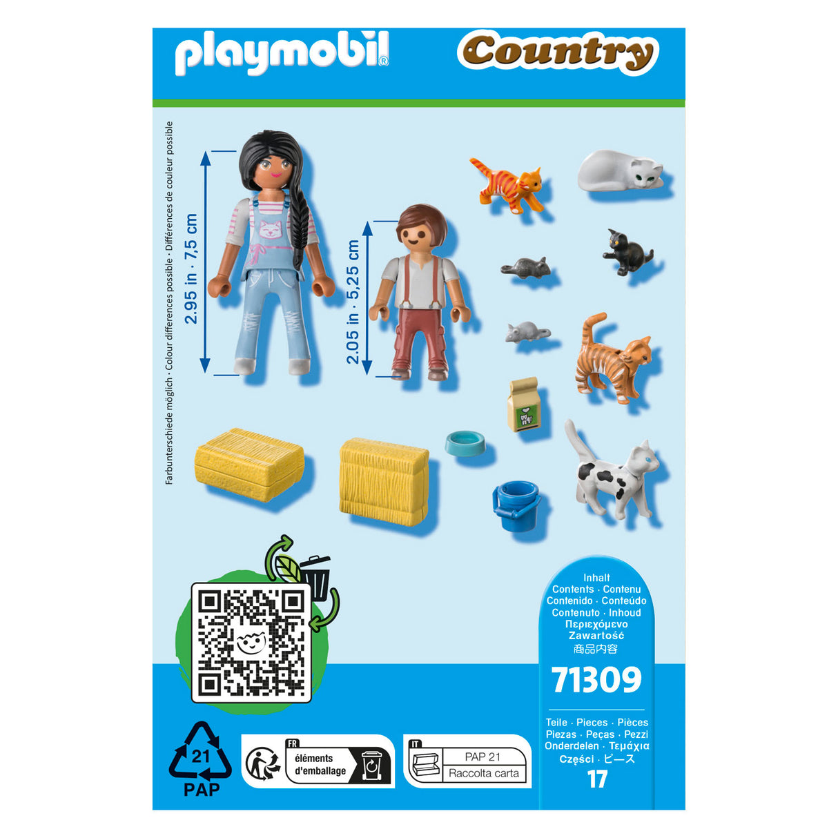 Playmobil Country Kattenfamilie 71309