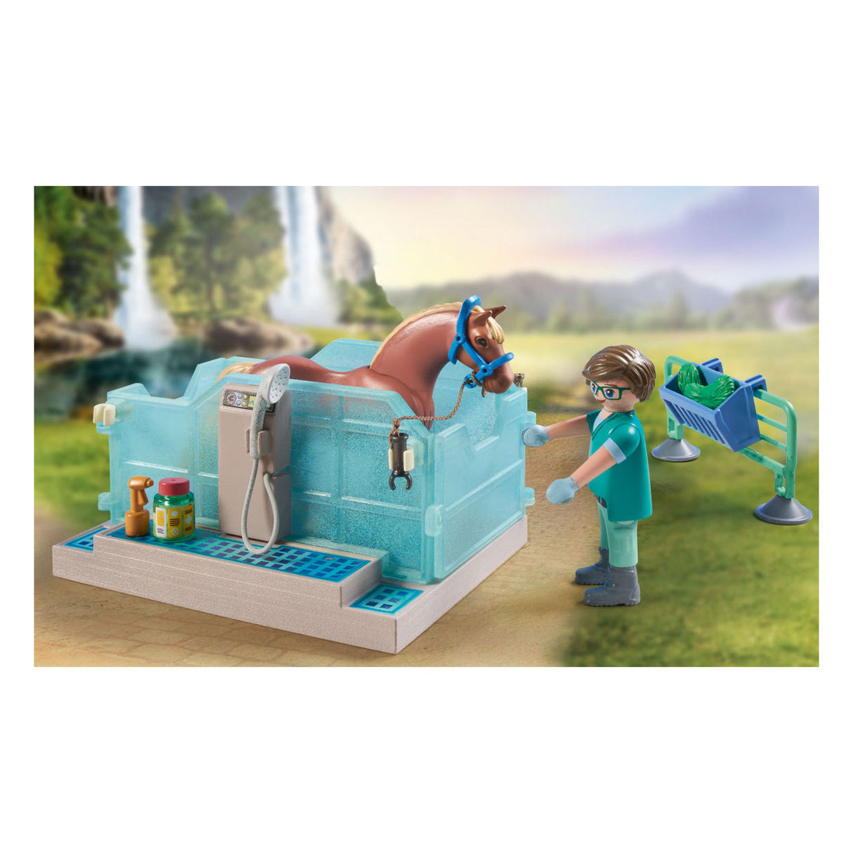 Playmobil Horses of Waterfall Paardrijtherapie Dierenartsenpraktijk 71352