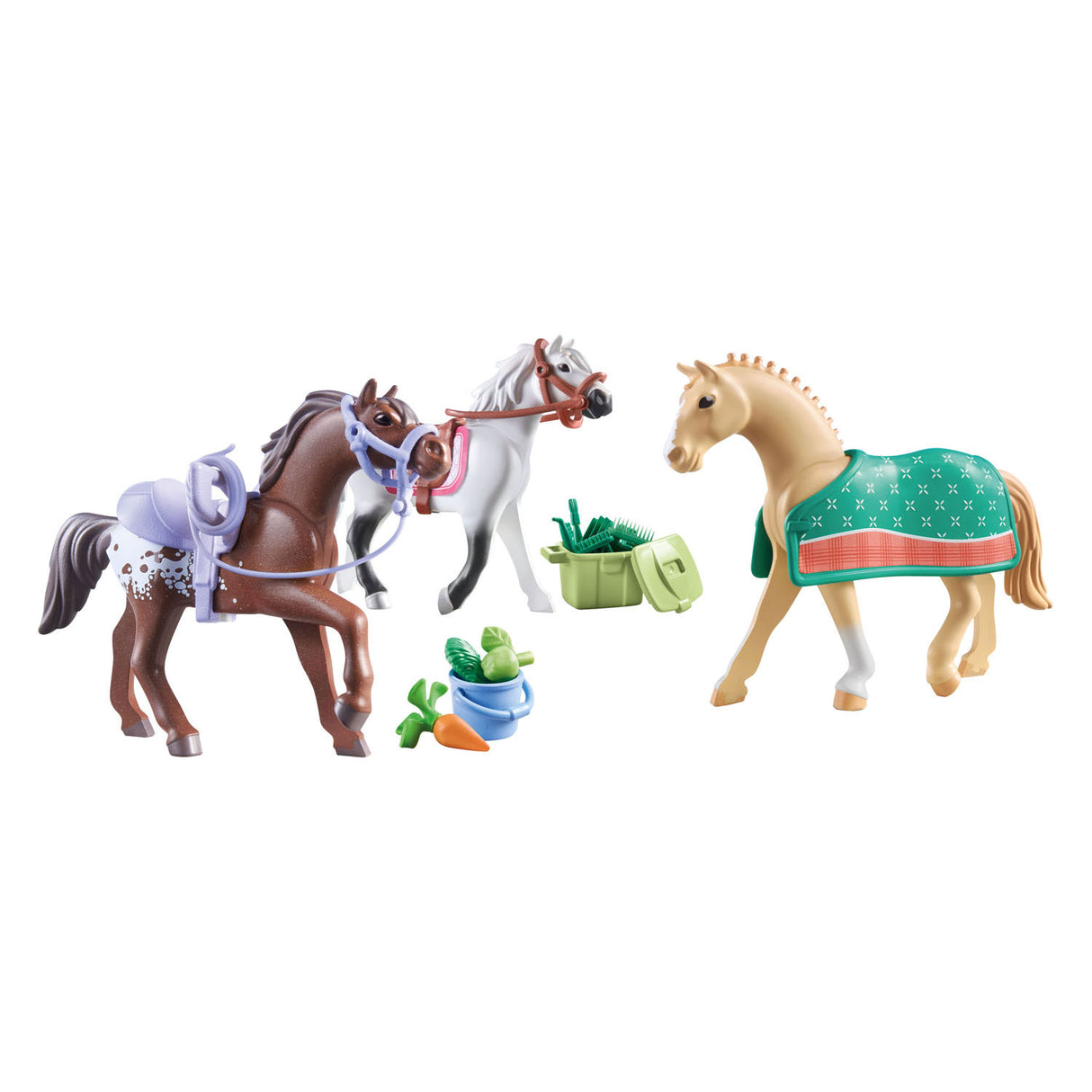 PLAYMOBIL Horses of Waterfall 3 Paarden met Accessoires 71356