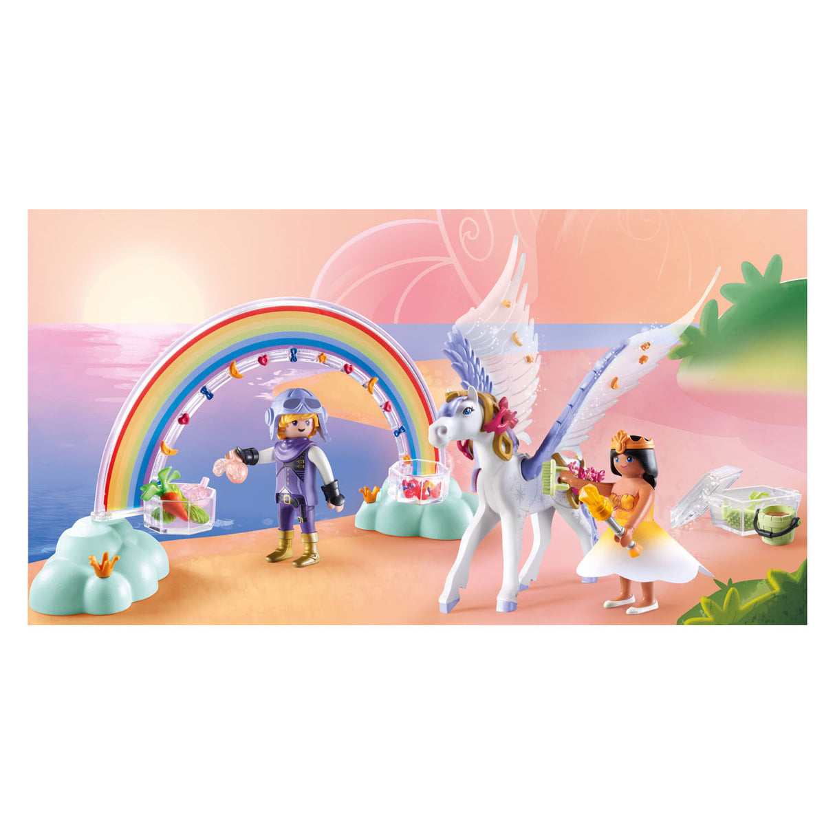 Playmobil princess magic pegasus met regenboog - 71361