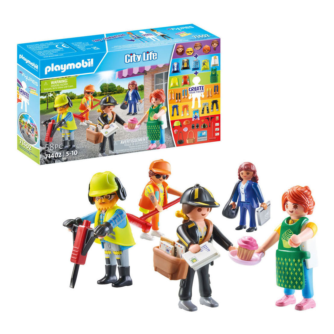 PlayMobil Stad Liewen meng Figuren 71402