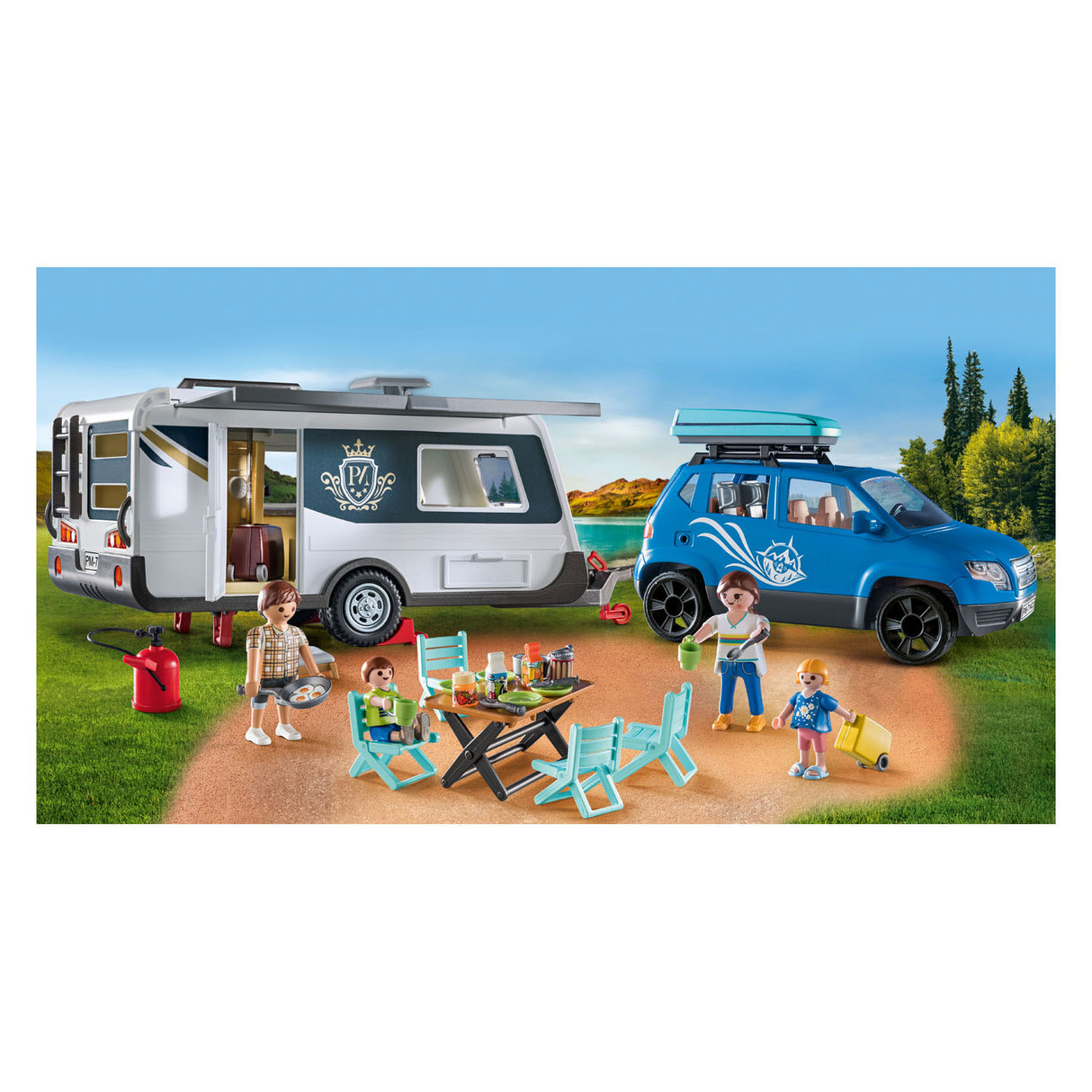 Playmobil Family Fun Caravan met Auto 71423