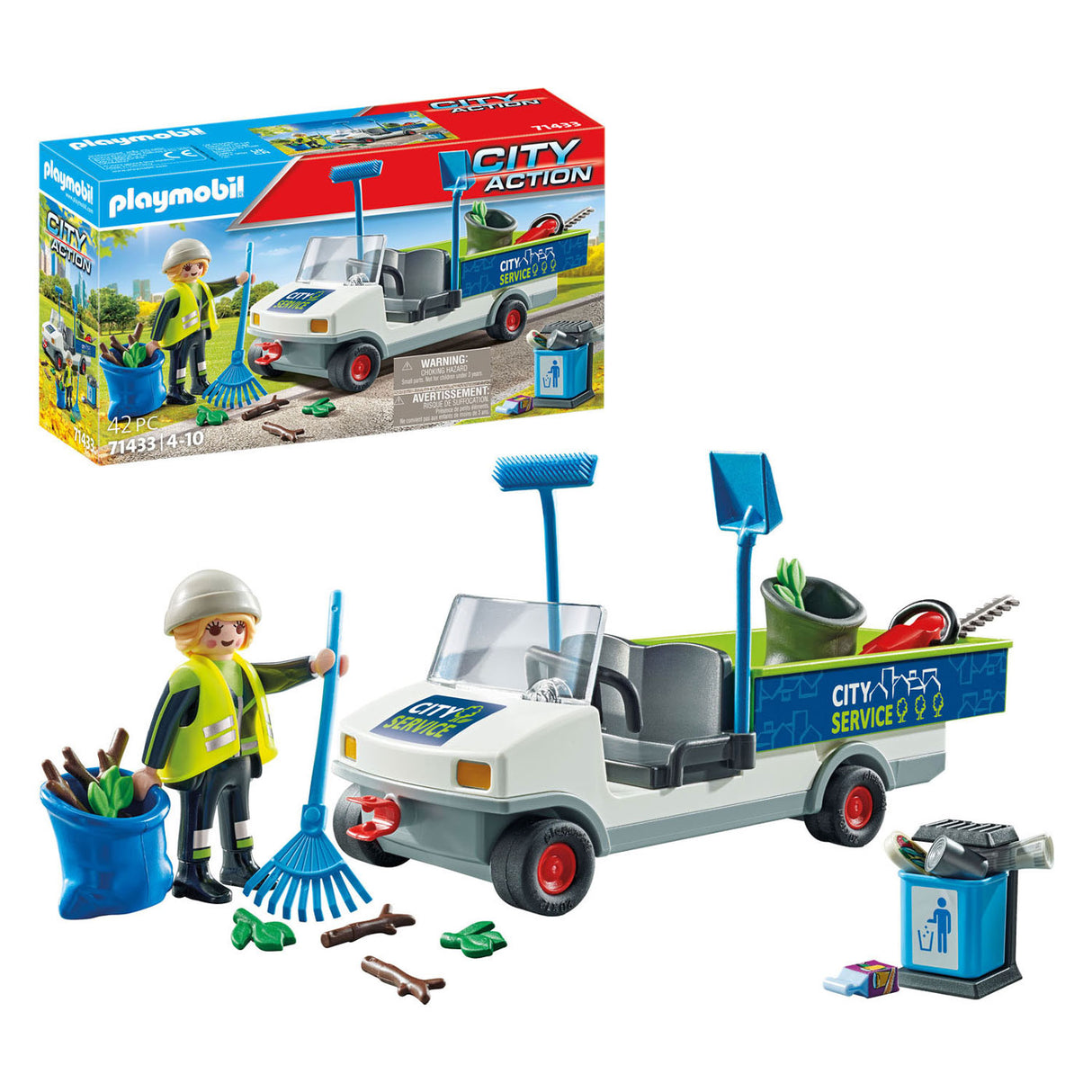 Playmobil city action electrische straatveegmachine - 71433