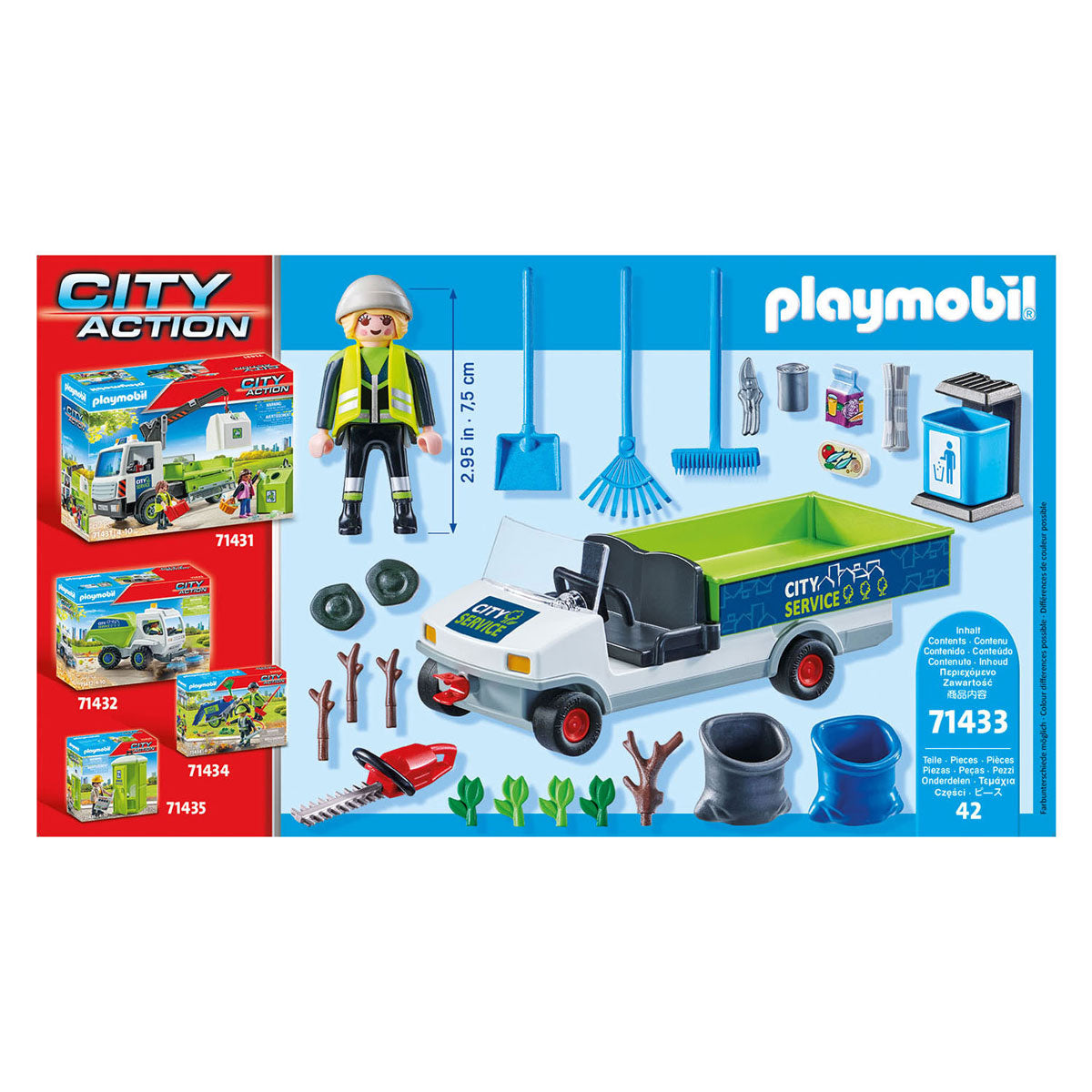 Playmobil city action electrische straatveegmachine - 71433