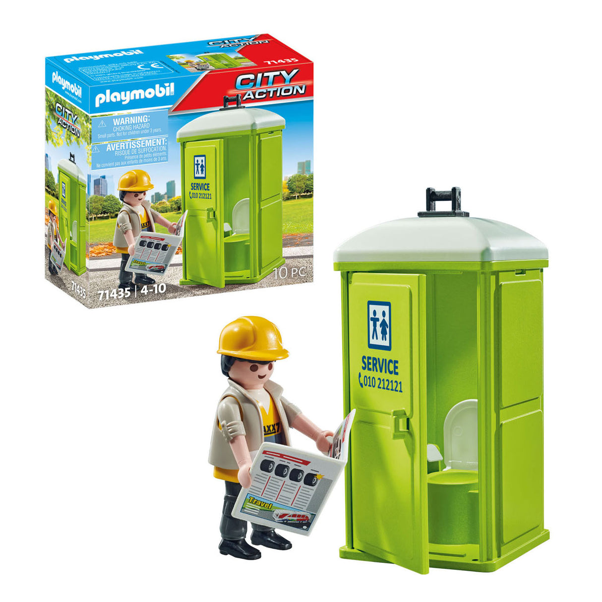 Playmobil city action mobiel toilet 71435