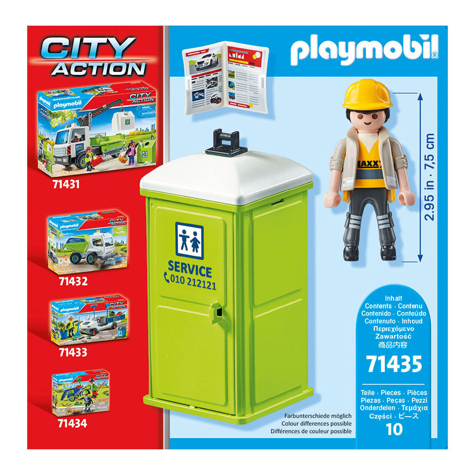 Playmobil city action mobiel toilet 71435