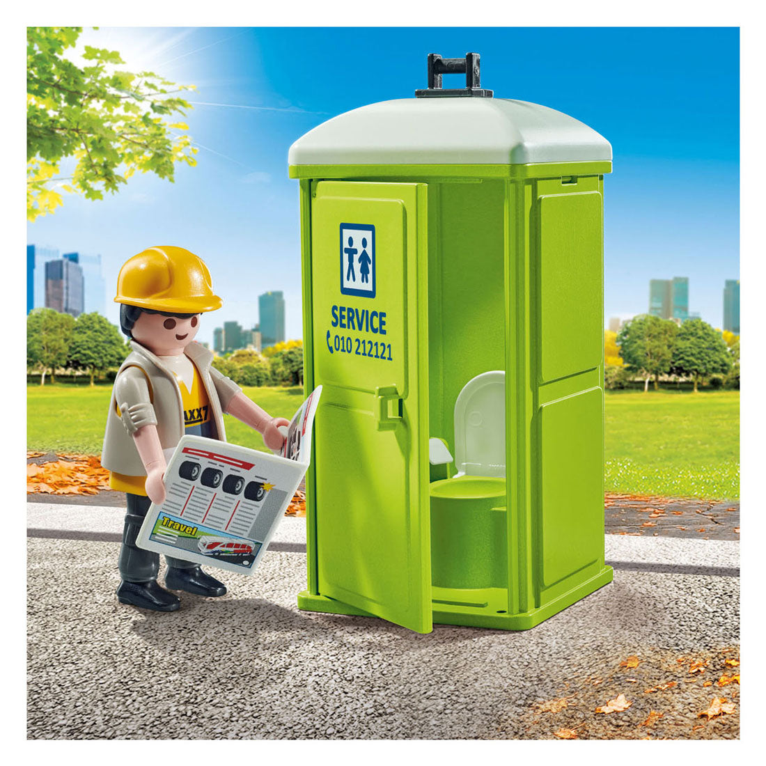 Playmobil city action mobiel toilet 71435