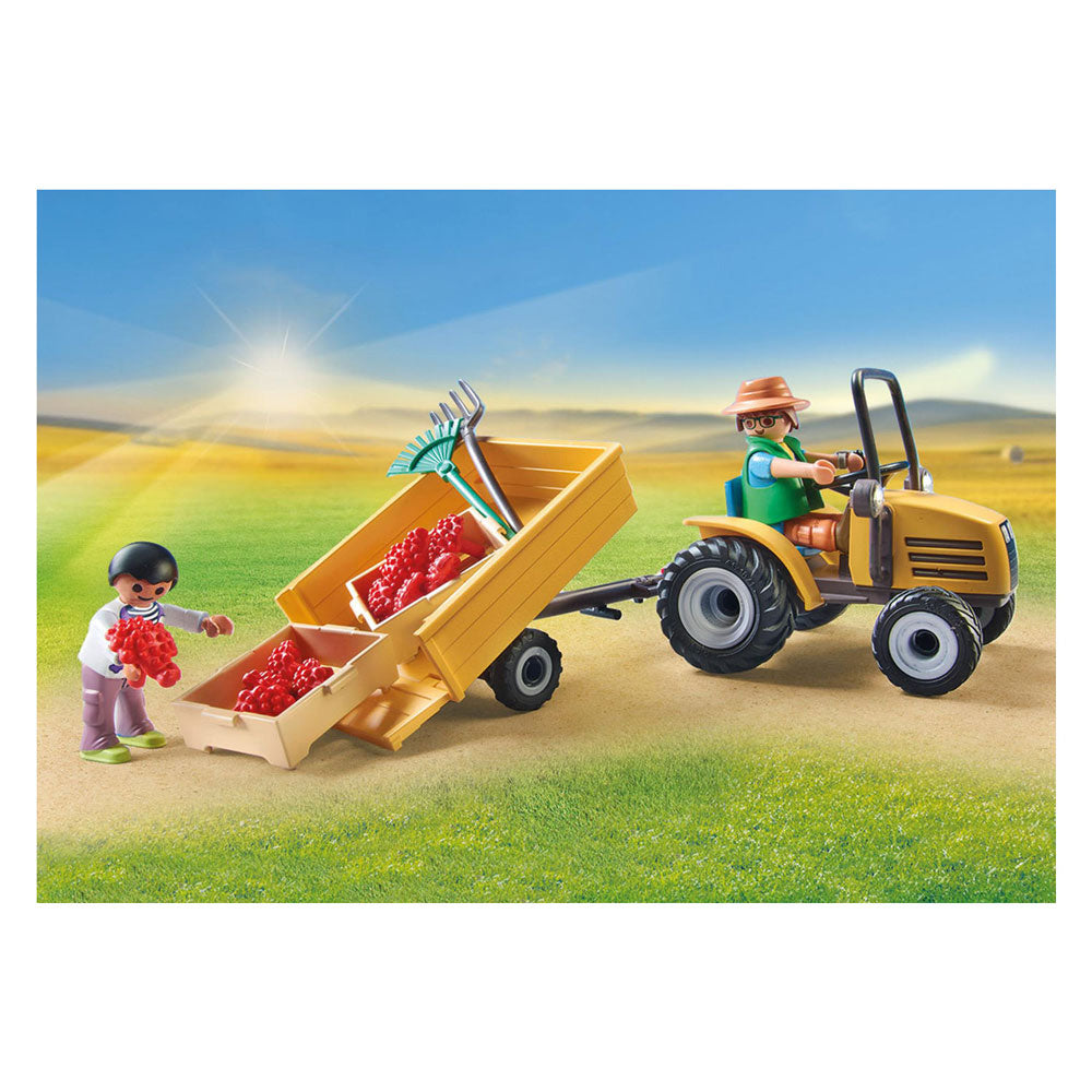 PLAYMOBIL My Life Tractor met Aanhanger en Watertank 71442