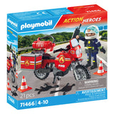 Playmobil action heroes brandweer op de plaats van het ongeval - 71466