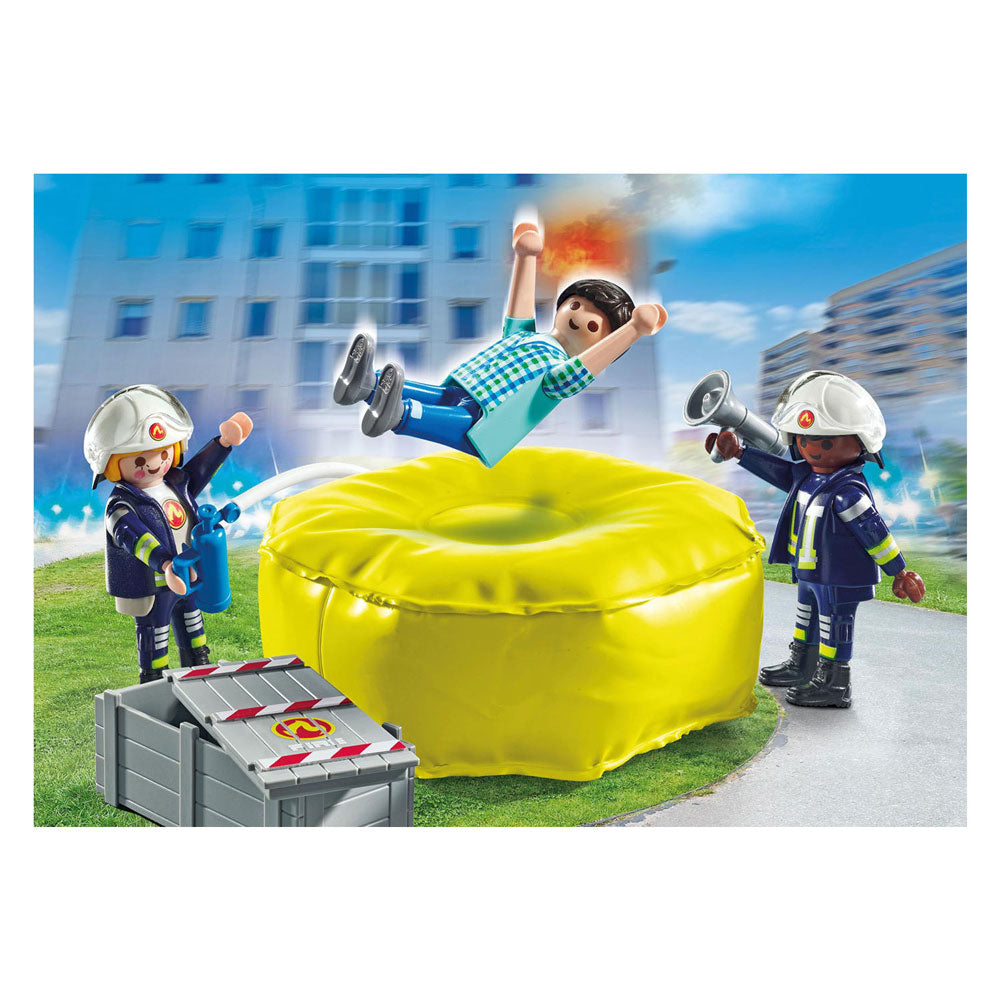 PLAYMOBIL PLAYMOBIL Action Heroes Brandweerlieden met Luchtkussens 71465