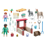 Playmobil country boerderij dierenarts met de ezels 71471