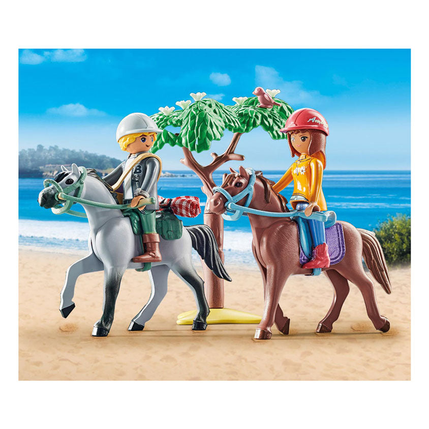 Playmobil country paardrijden naar het strand met amelia en ben 71470