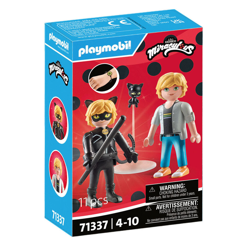 Playmobil miraulous miraculous: adrien cat noir - 71337