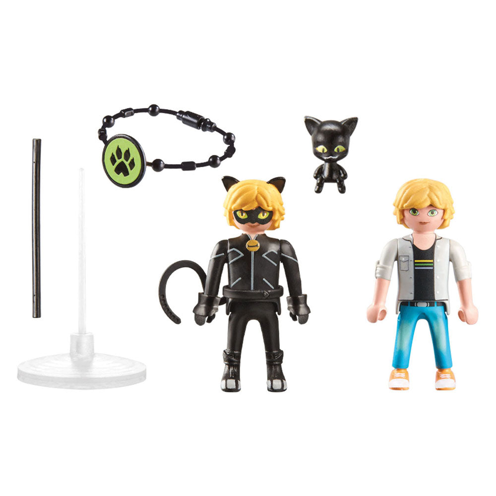 Playmobil miraulous miraculous: adrien cat noir - 71337