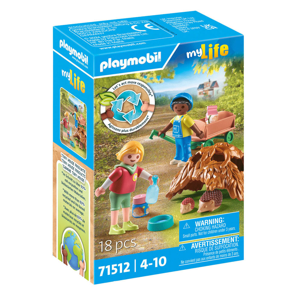 Playmobil my life zorgen voor de egelfamilie 71512