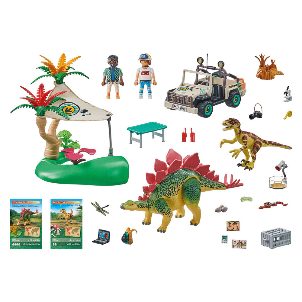 Playmobil dinos onderzoeksstation met dinosaurussen 71523