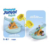 Playmobil junior zwemeiland met waterglijbaan - 71687