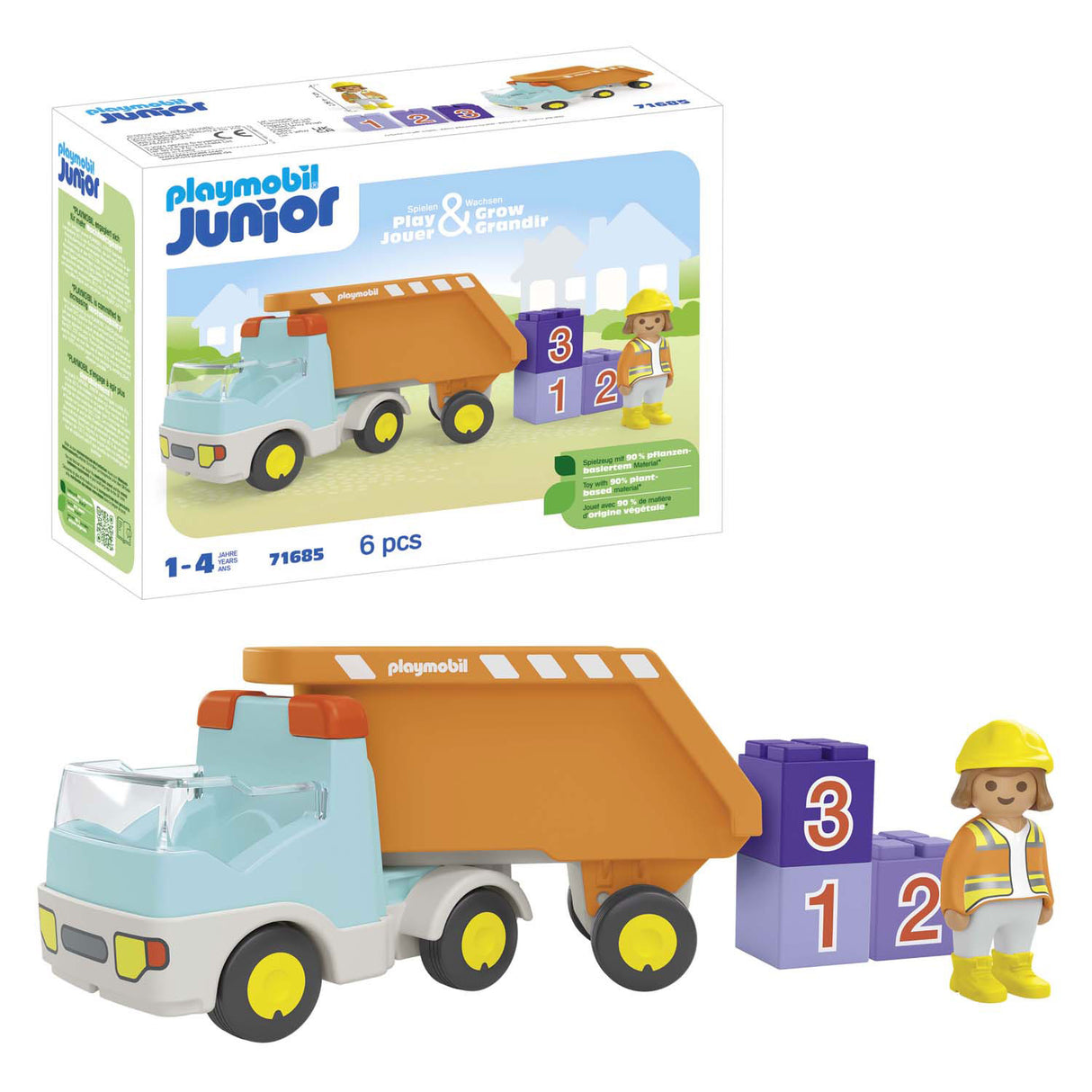 Playmobil junior kiepwagen - 71685