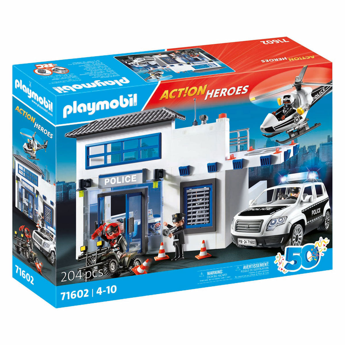 Playmobil Action Heroes Politiepost met Voertuigen 71602