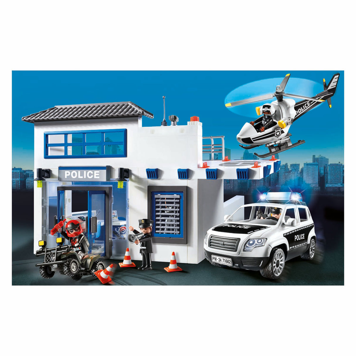 Playmobil Action Heroes Politiepost met Voertuigen 71602