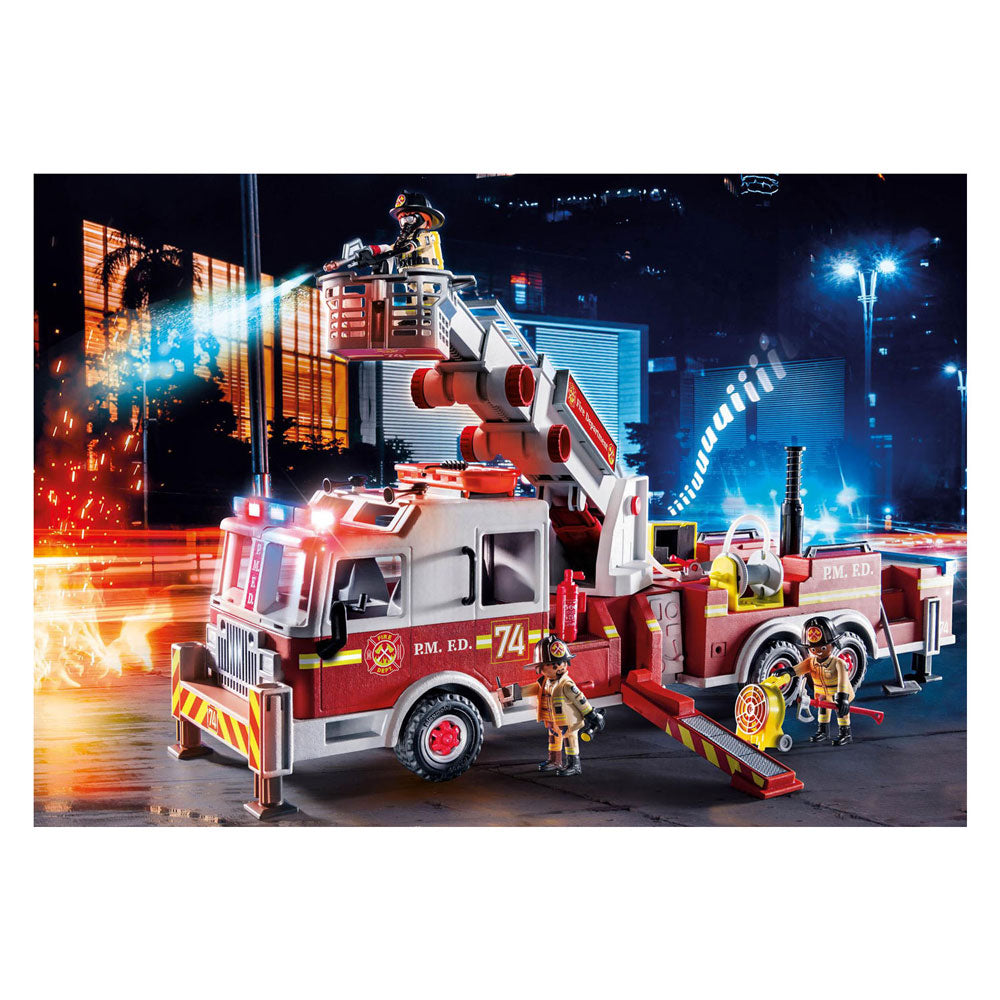 PLAYMOBIL PLAYMOBIL Action Heroes Brandweerwagen: US Tower Ladder 70935